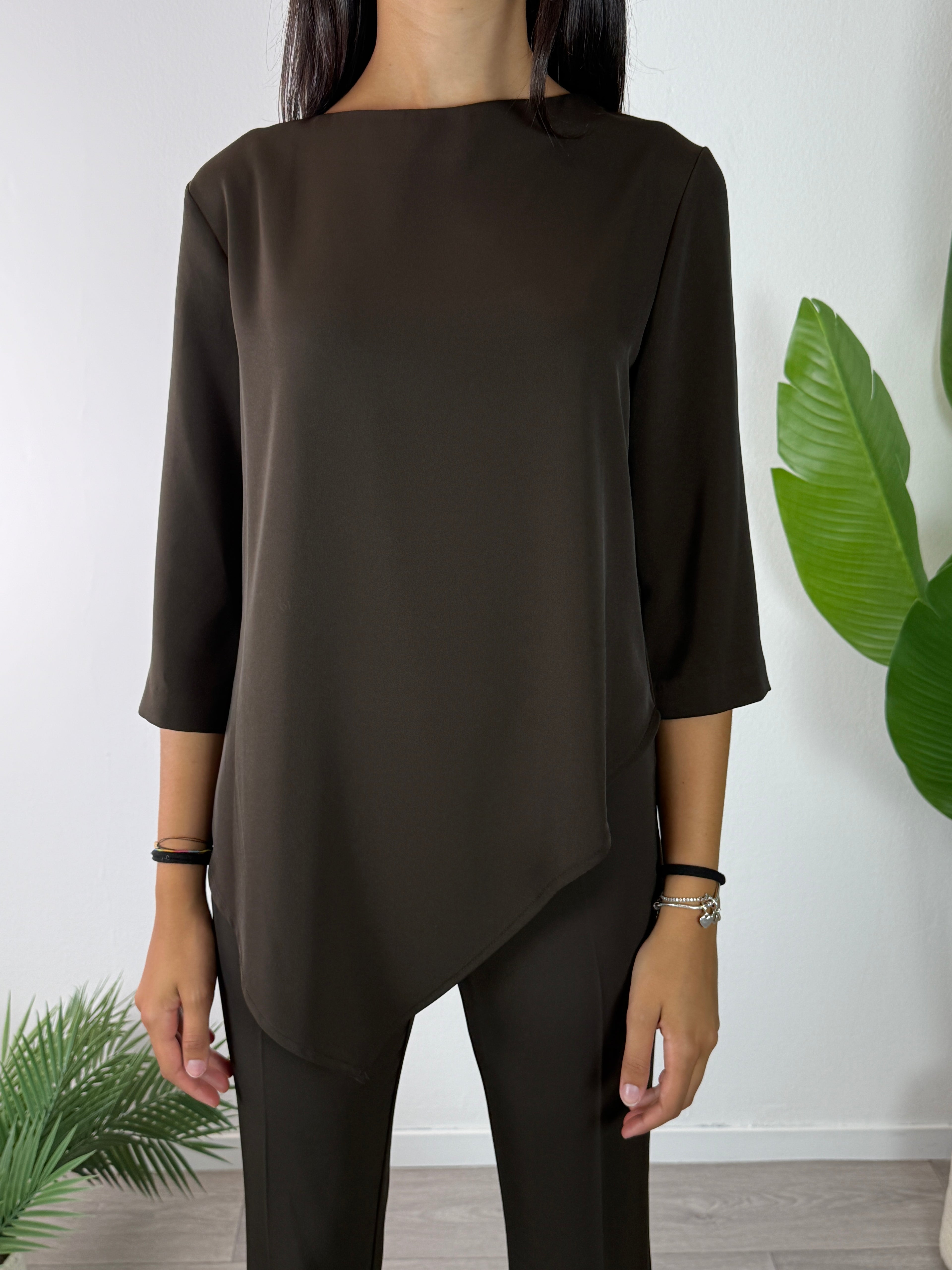 Blusa Asimmetrica Moro Tensione In