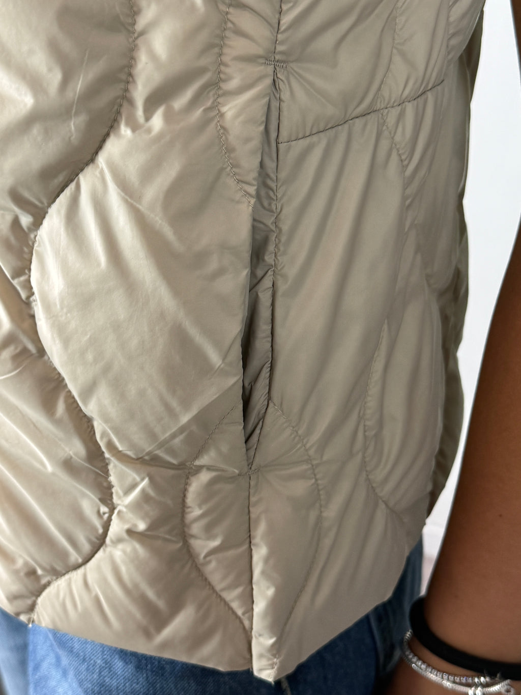 Gilet Piumino Beige Vicolo