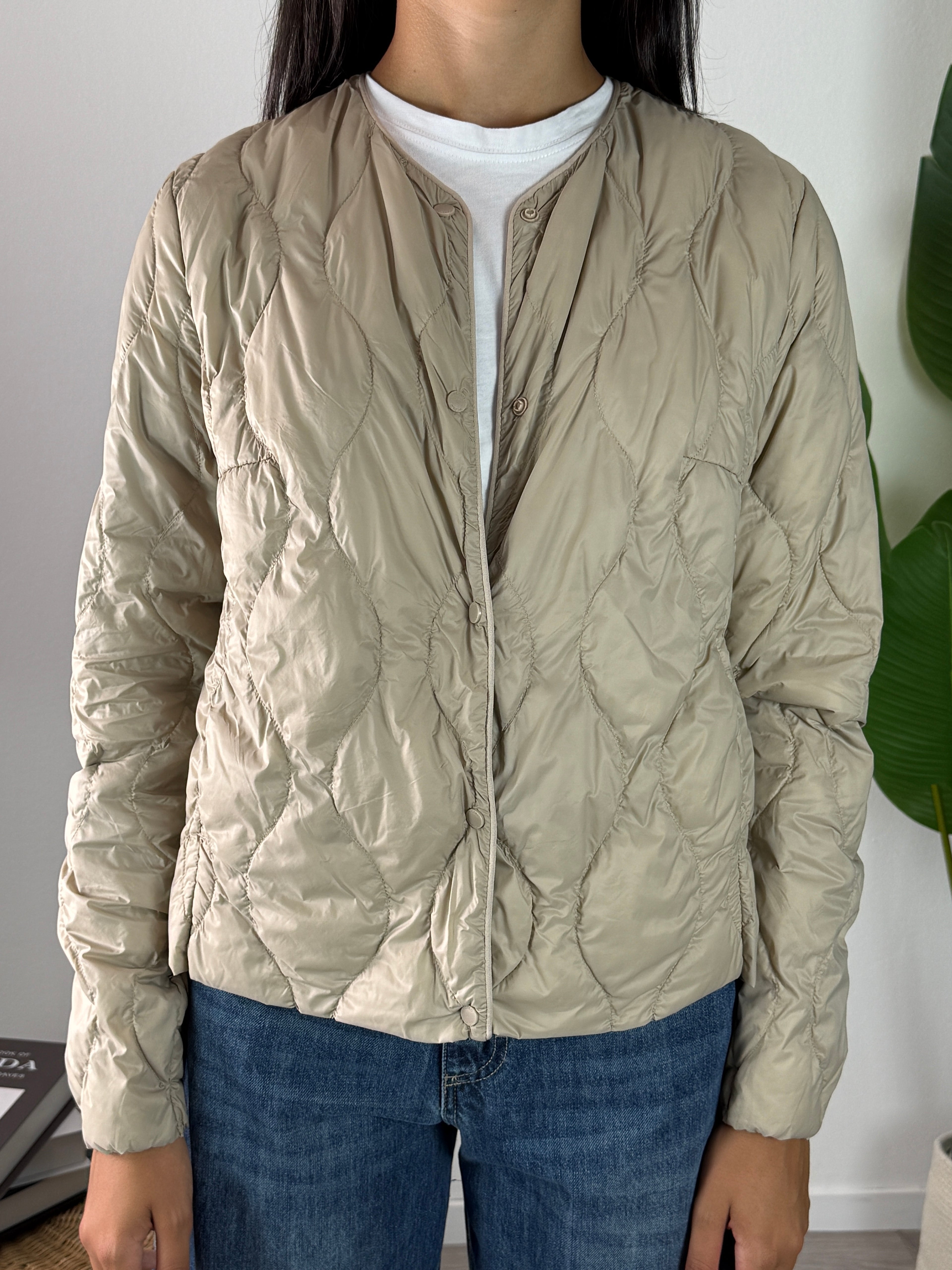 Giubbotto Piumino Beige Vicolo