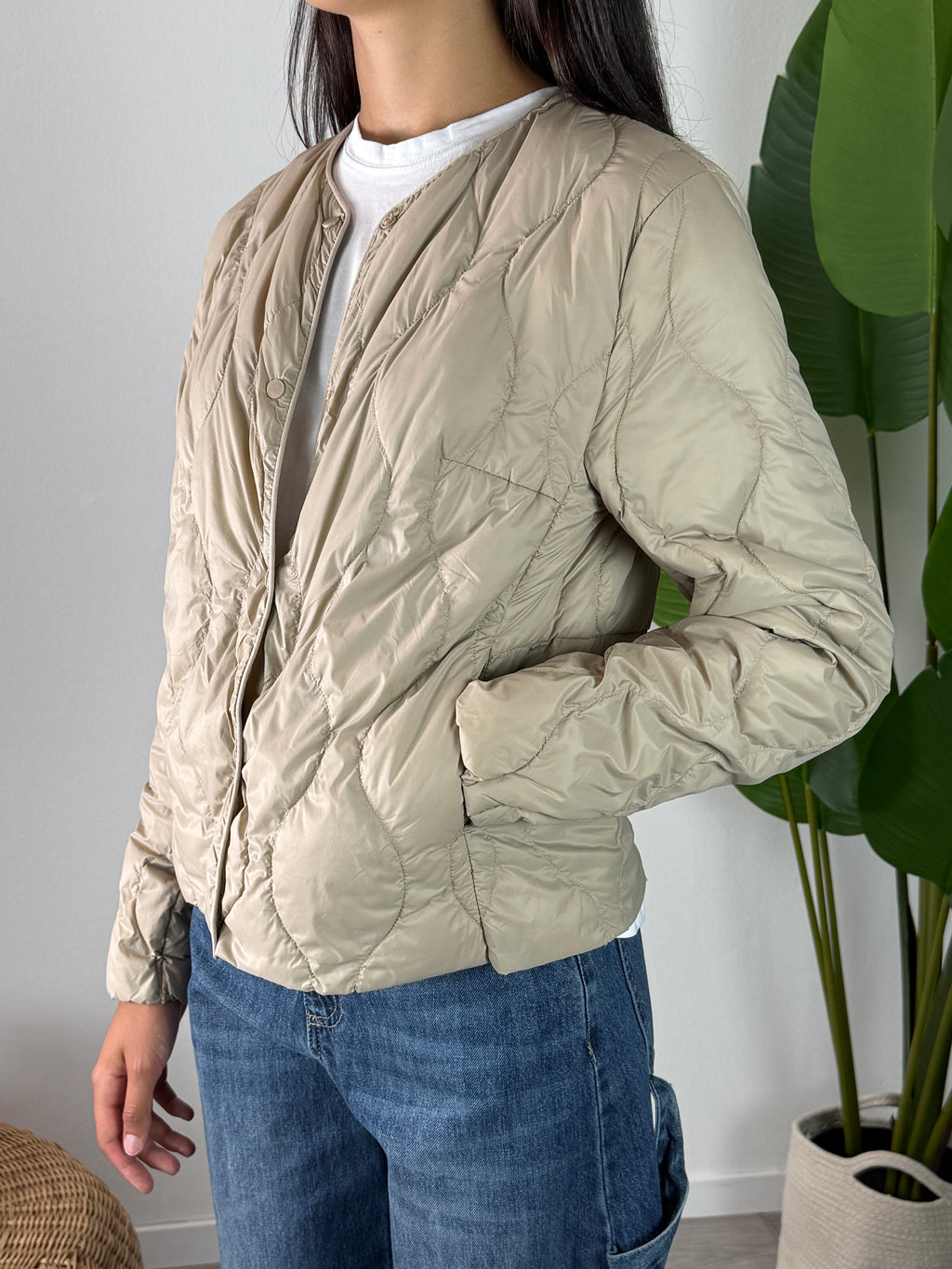 Giubbotto Piumino Beige Vicolo