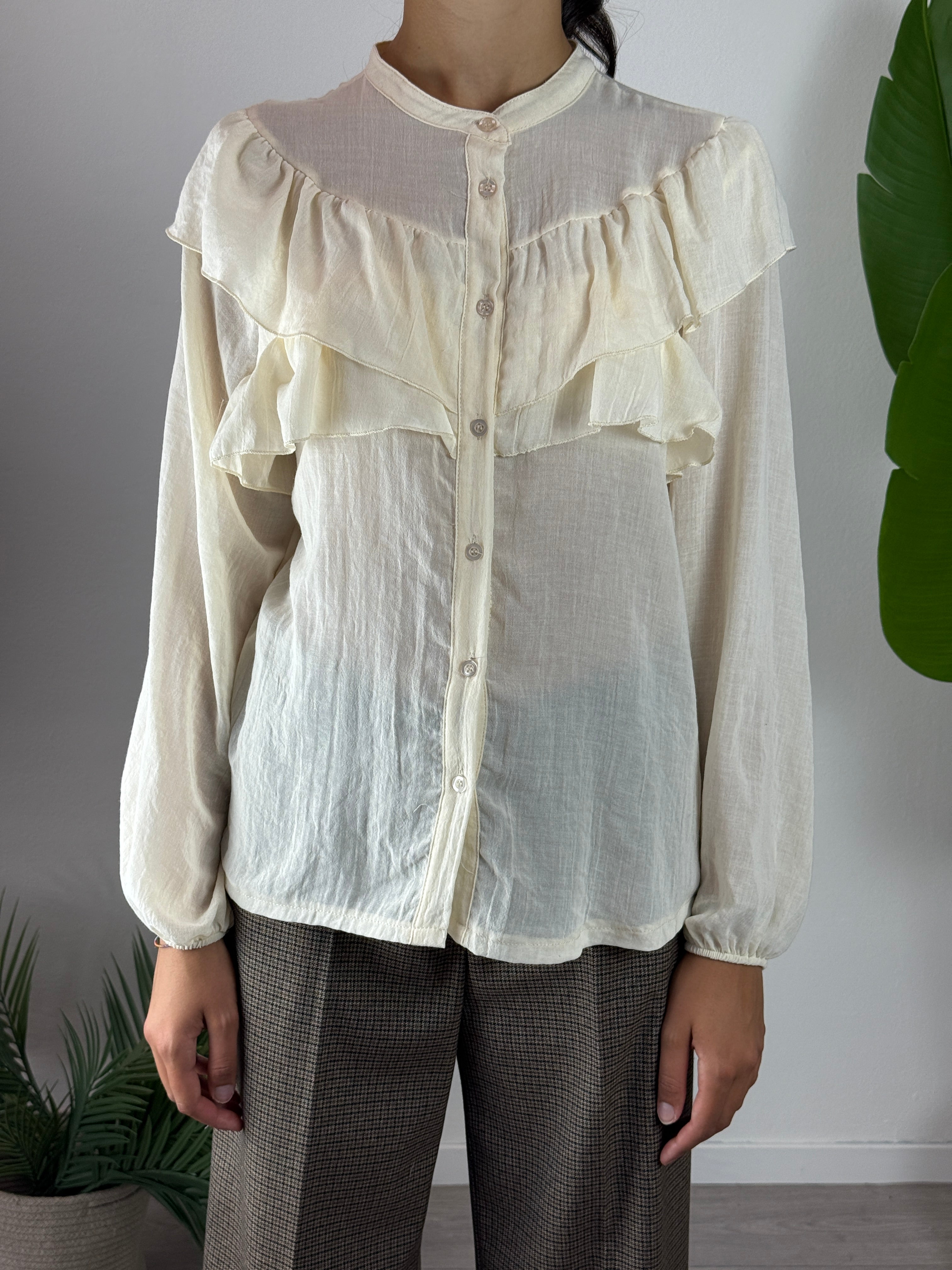 Camicia Rouches Burro Kikisix