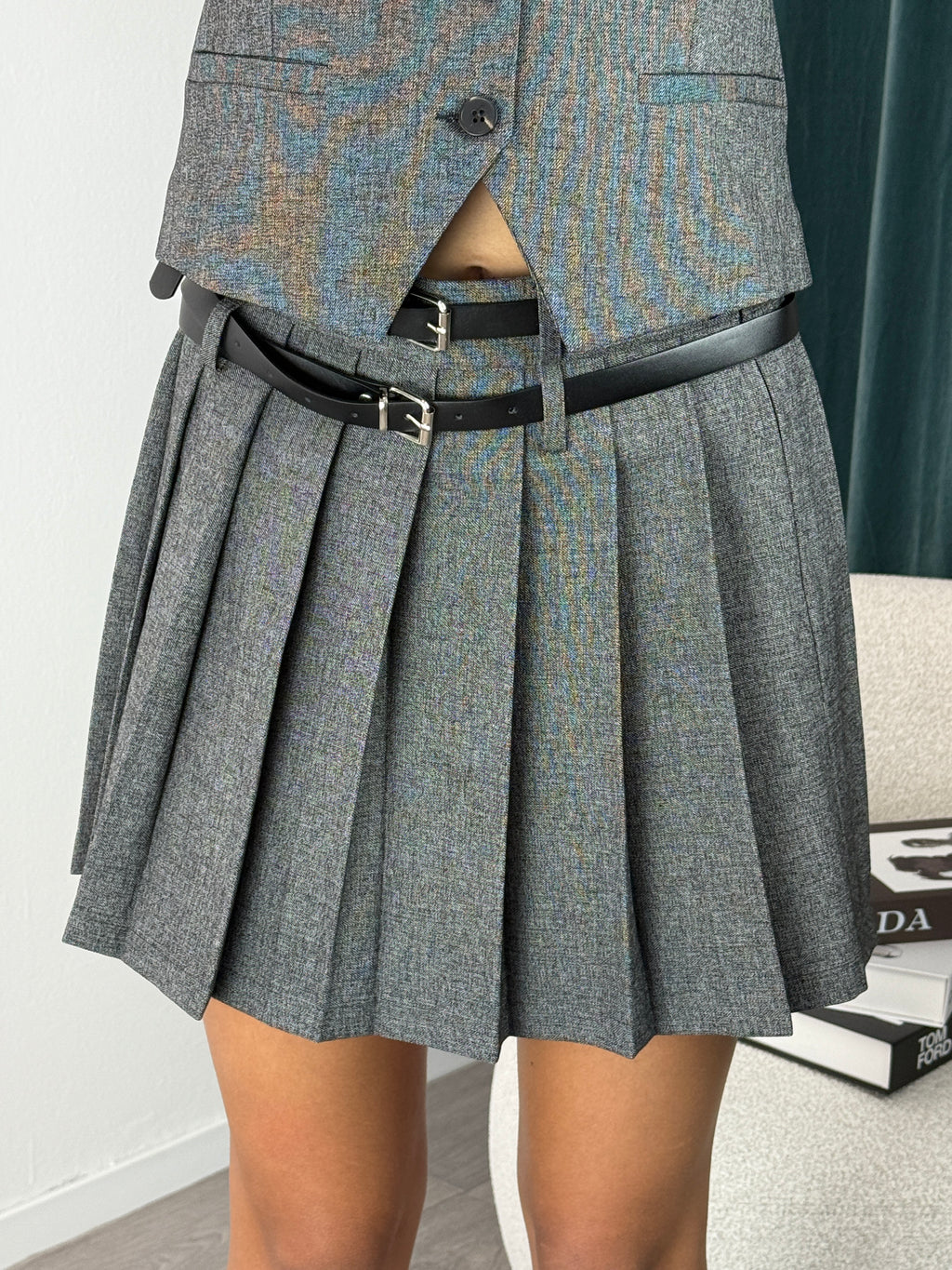 Gonna Mélange Grigia Saiph