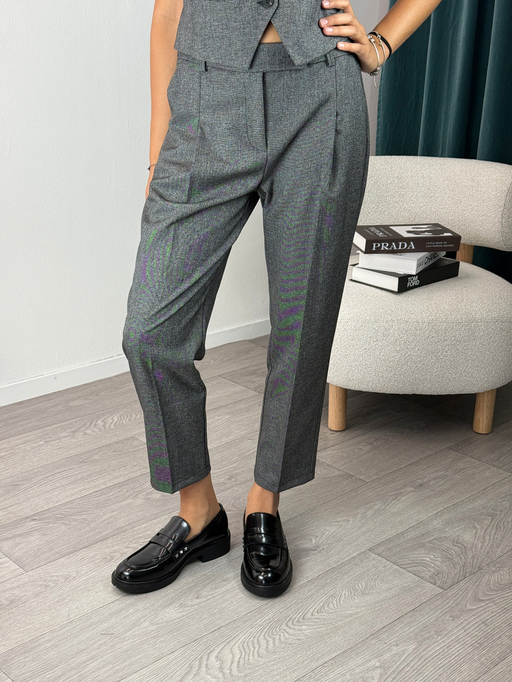 Pantaloni Mélange Grigi Saiph