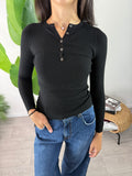 Maglia Serafino Nera Tensione In