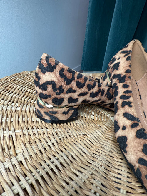 Ballerine Ecocamoscio Animalier