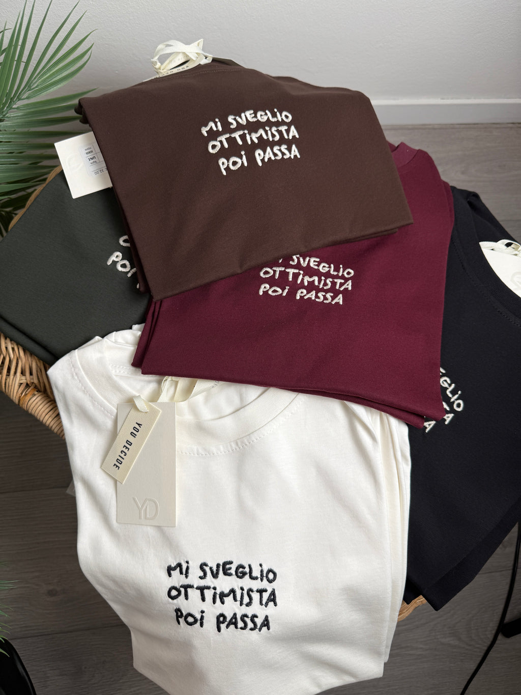 T-shirt Positive Nera You Decide