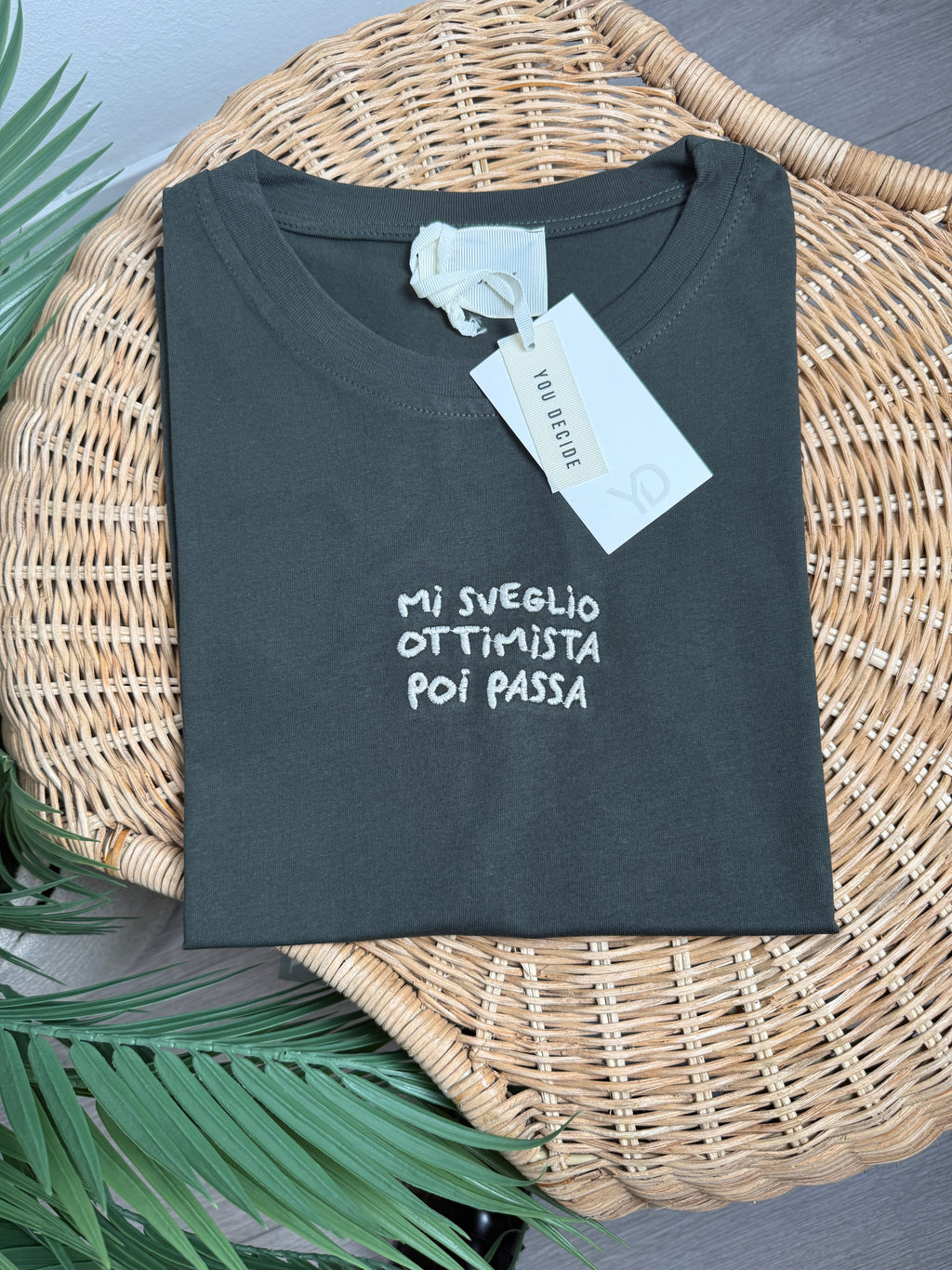 T-shirt Positive Verde You Decide