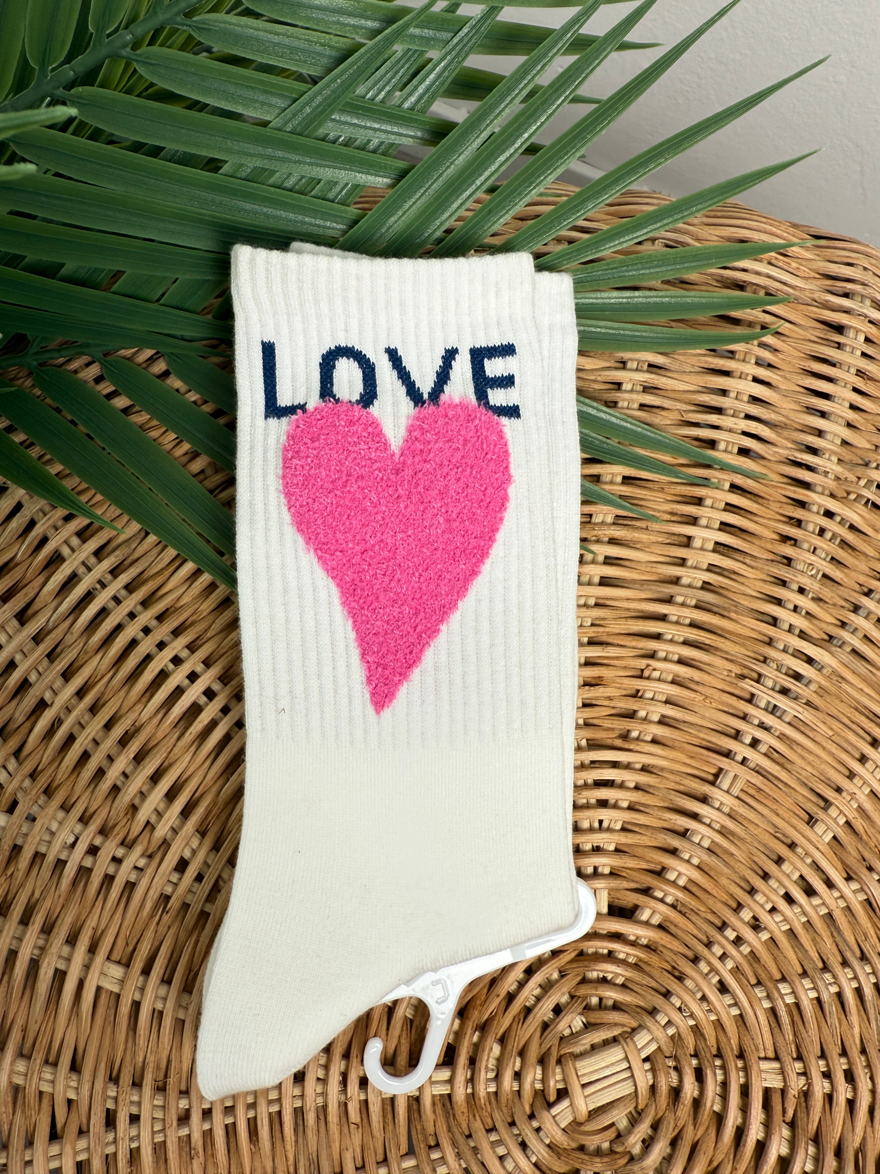 Calzino Cuore Bianco