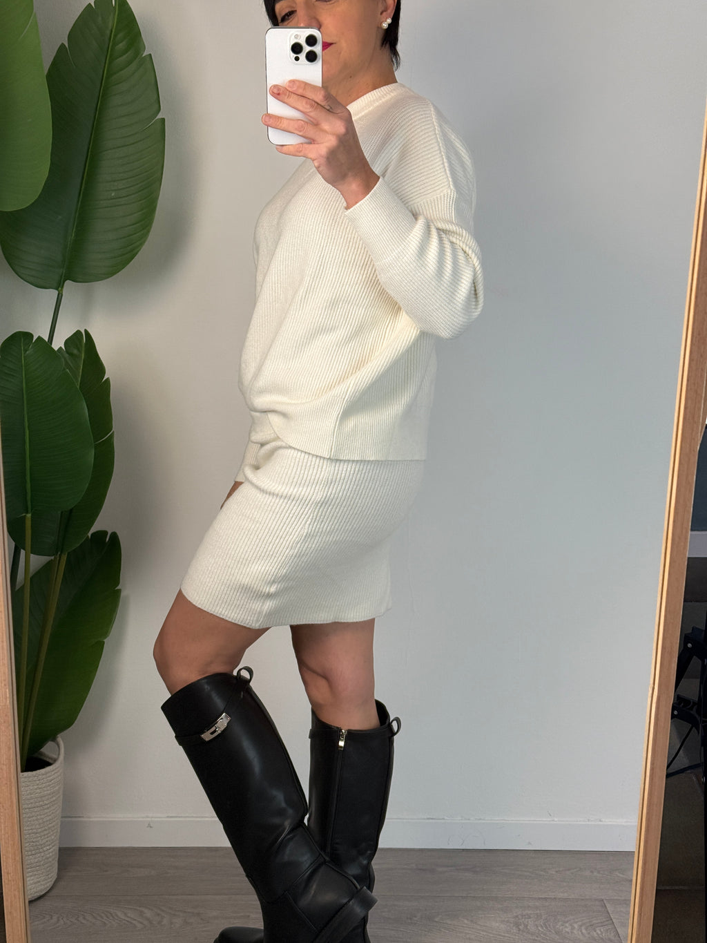 Coordinato in maglia Panna - Haveone