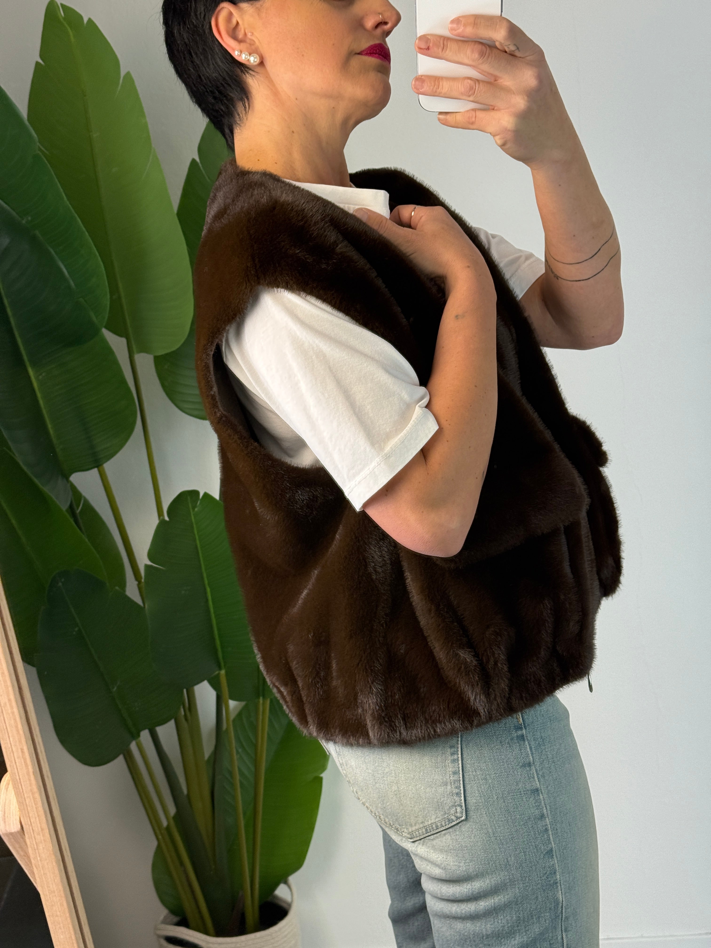 Gilet Ecopelliccia Moro - Premiere Dame