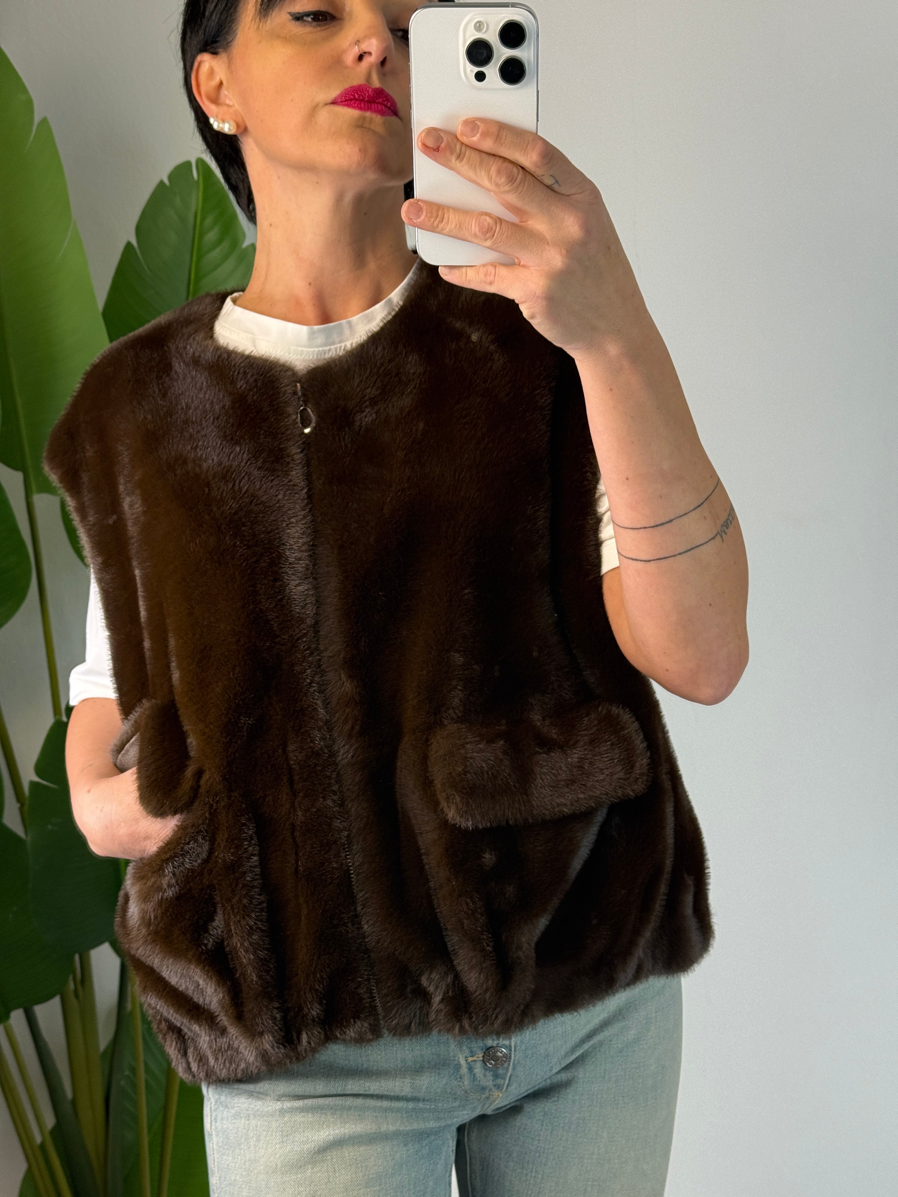 Gilet Ecopelliccia Moro - Premiere Dame