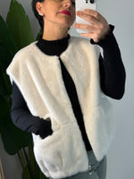 Gilet Ecopelliccia Panna - Premiere Dame