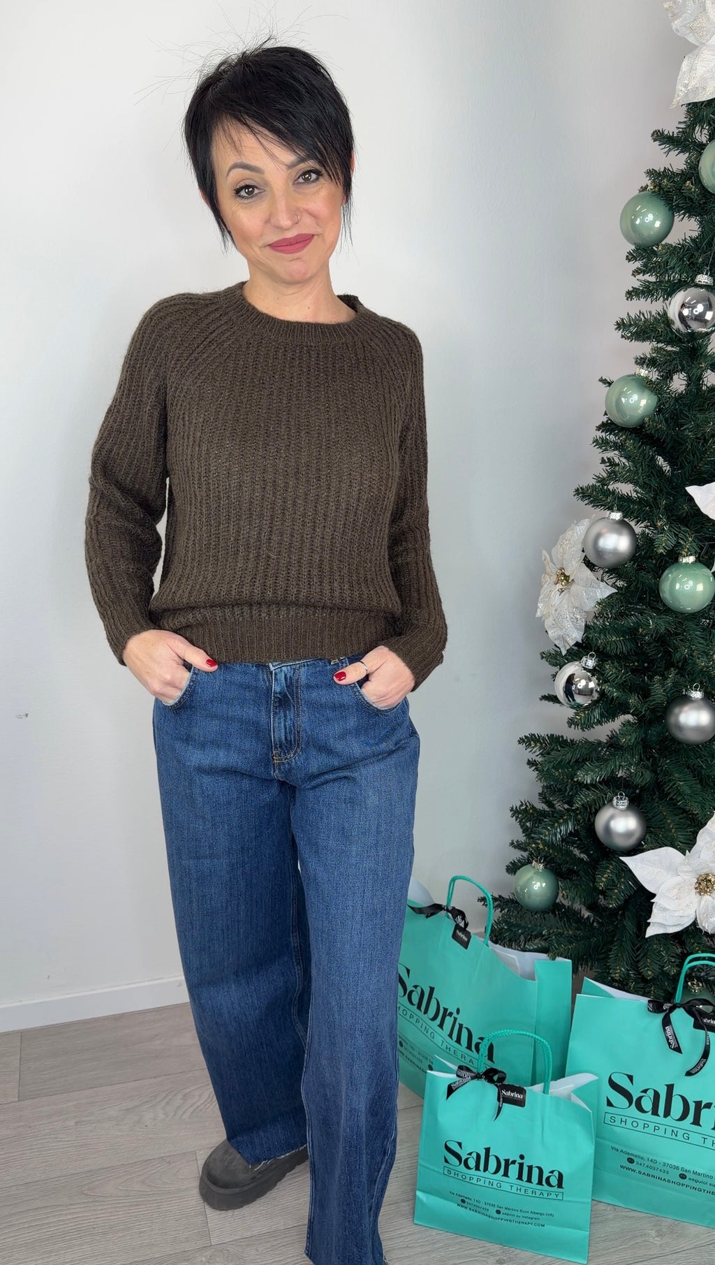 Maglione punto pannocchia Moro - Vicolo