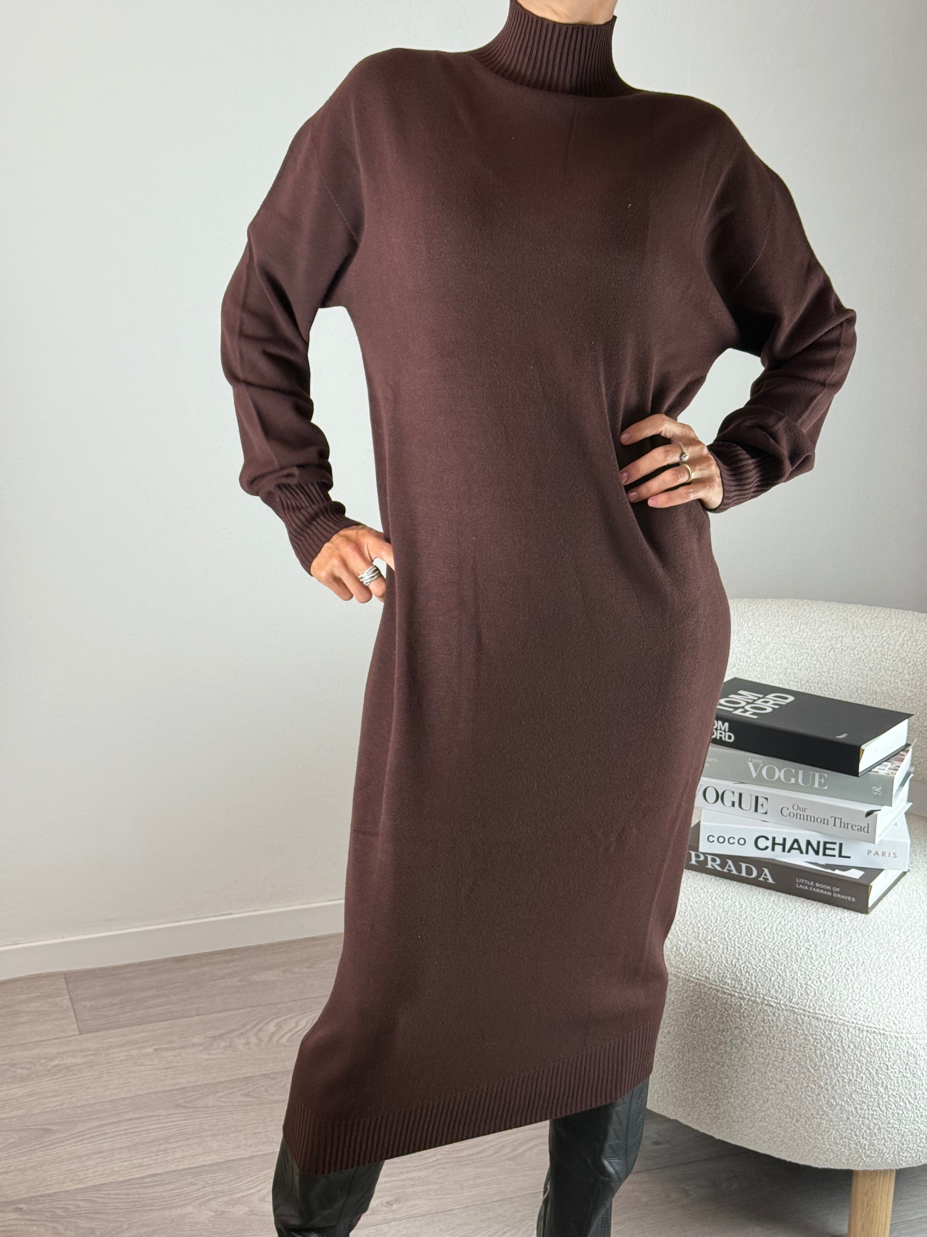 Abito in maglia Mogano Kontatto