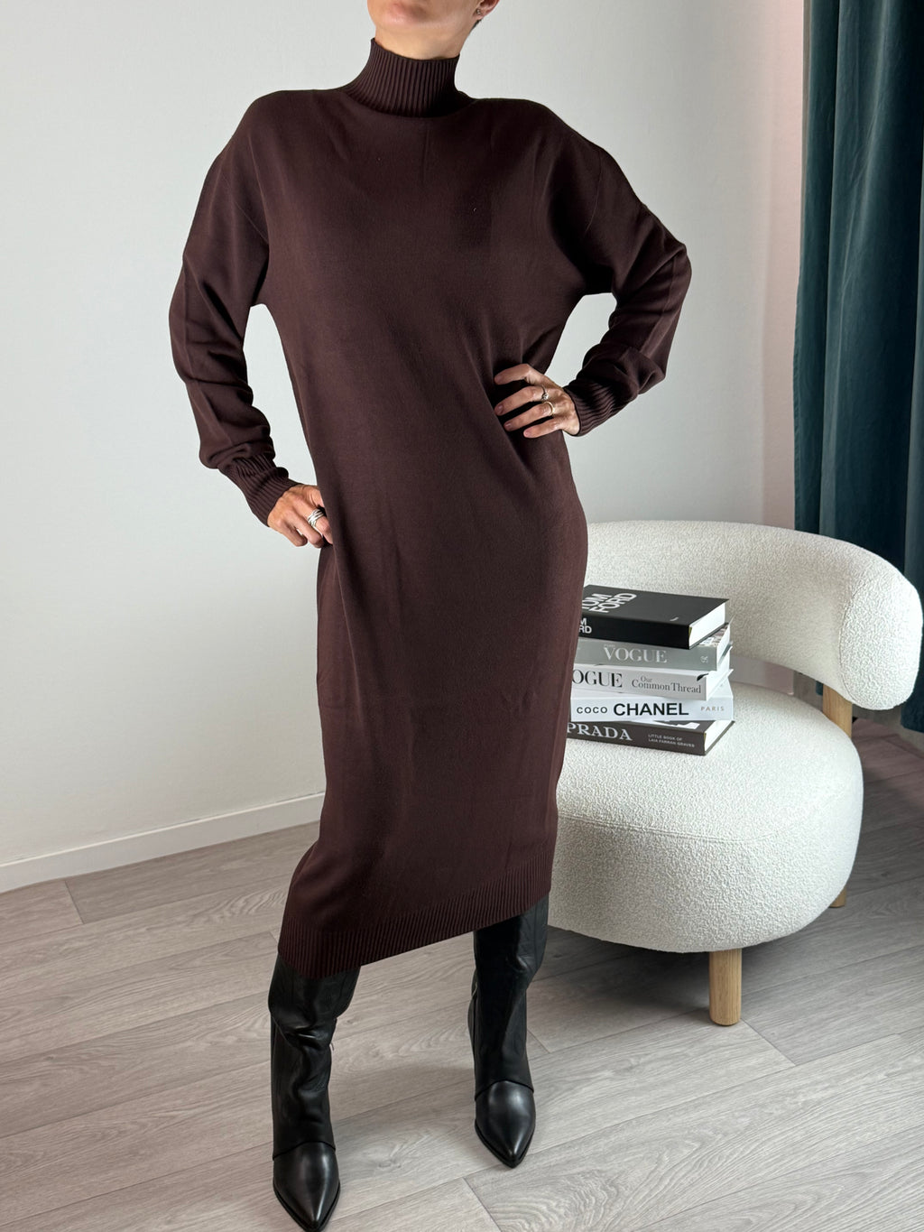 Abito in maglia Mogano Kontatto