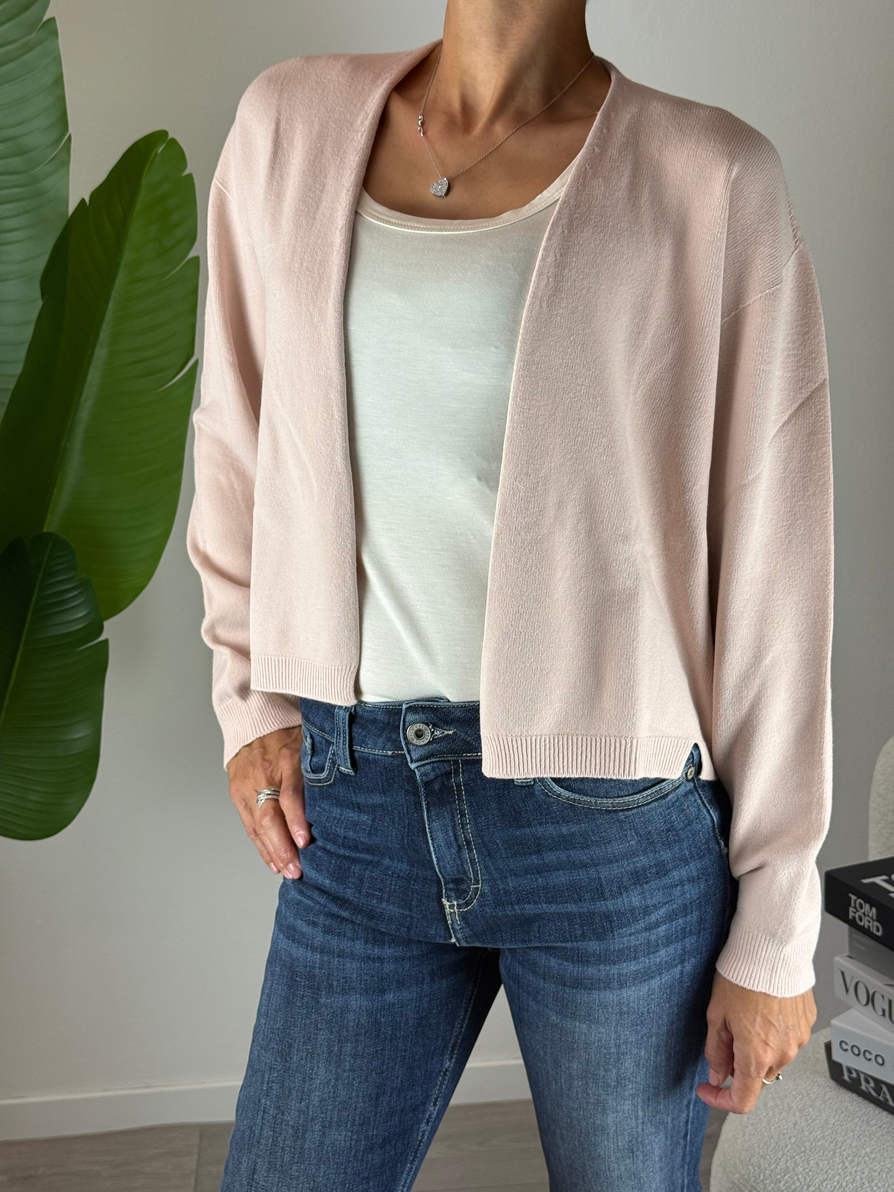 Cardigan Rosa Kontatto