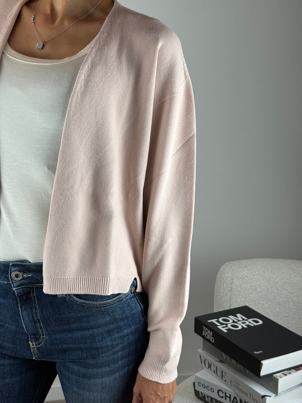 Cardigan Rosa Kontatto