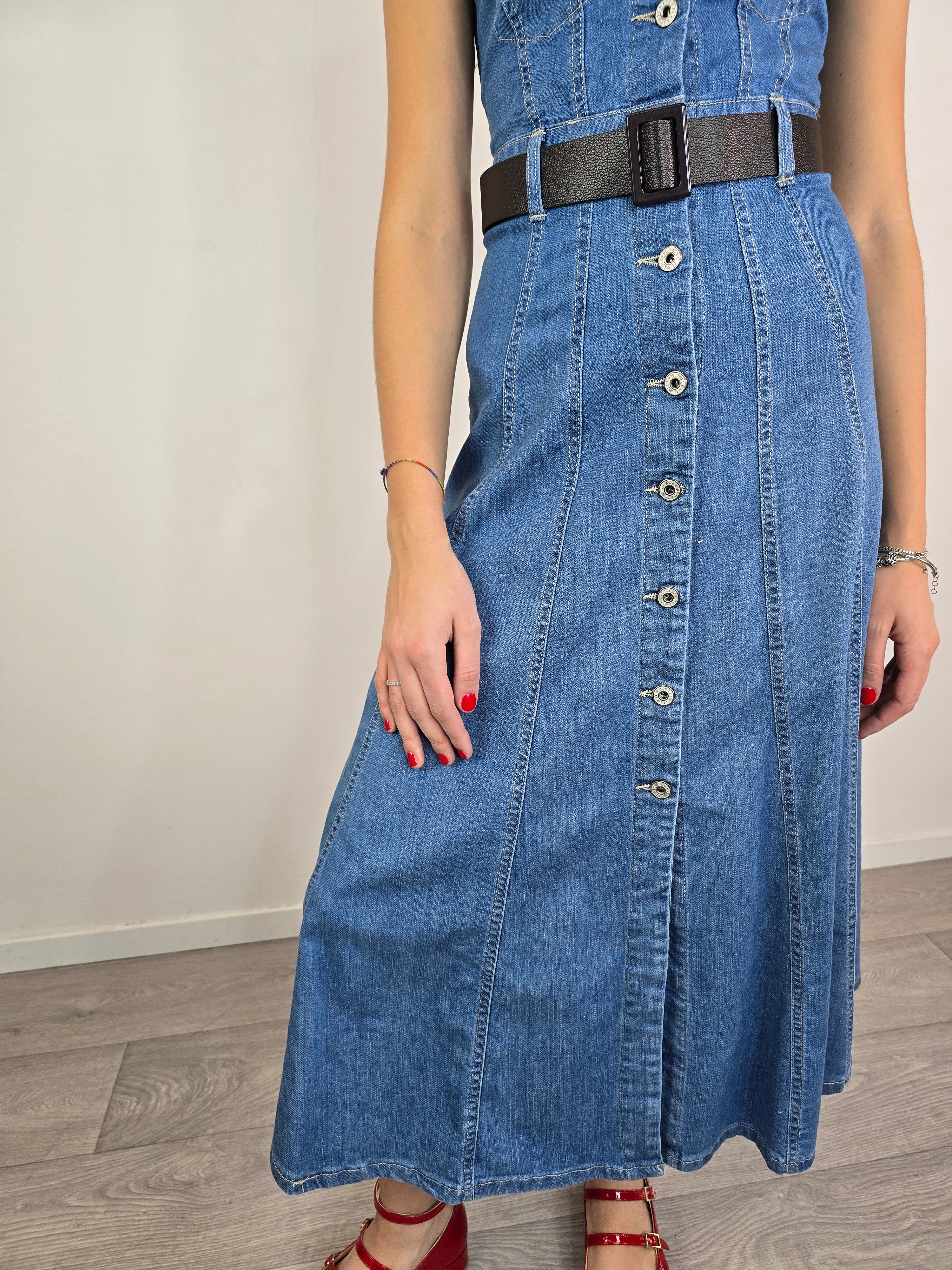 Please abito indossato donna