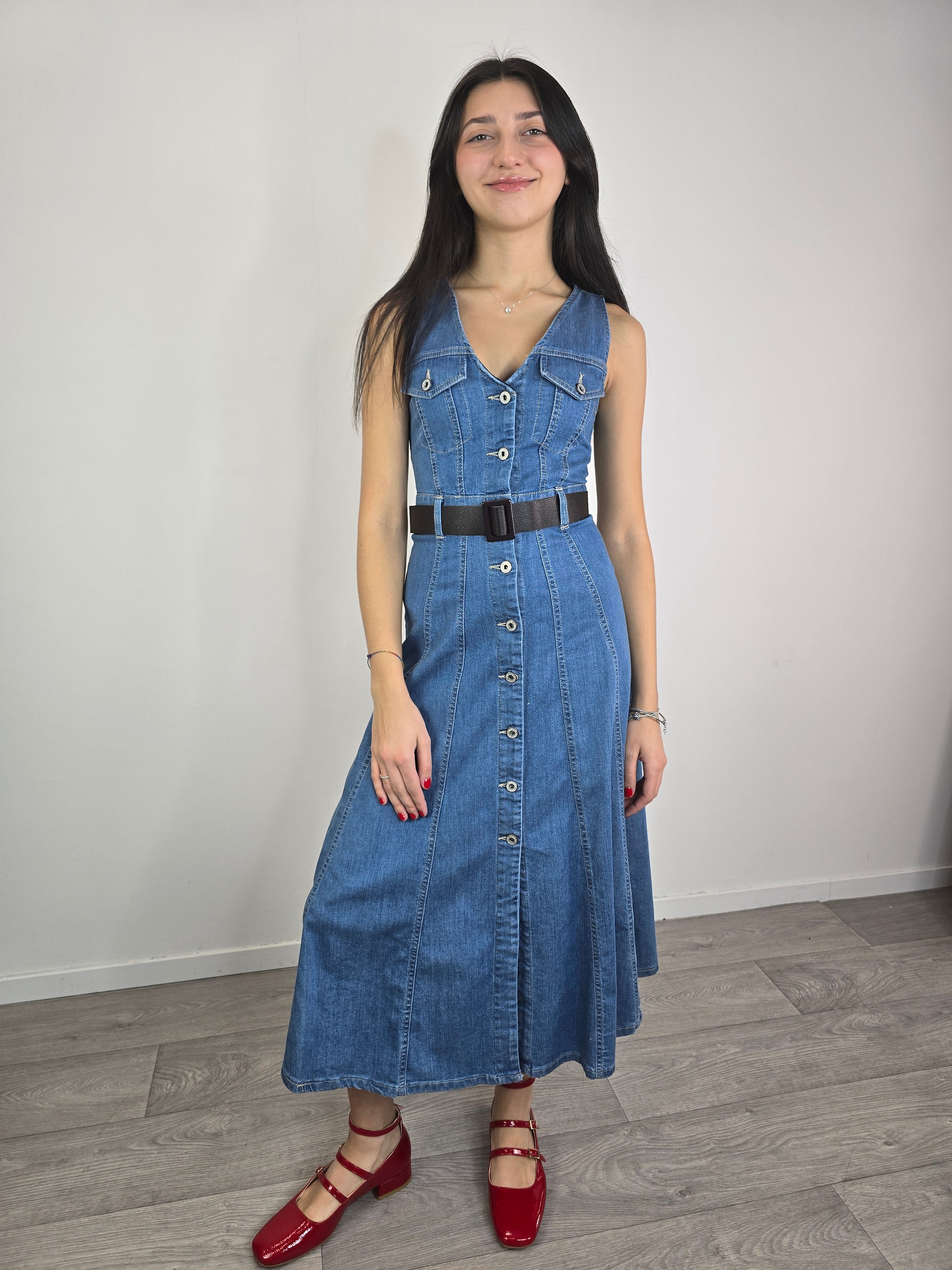 Please abito in denim PE 2026