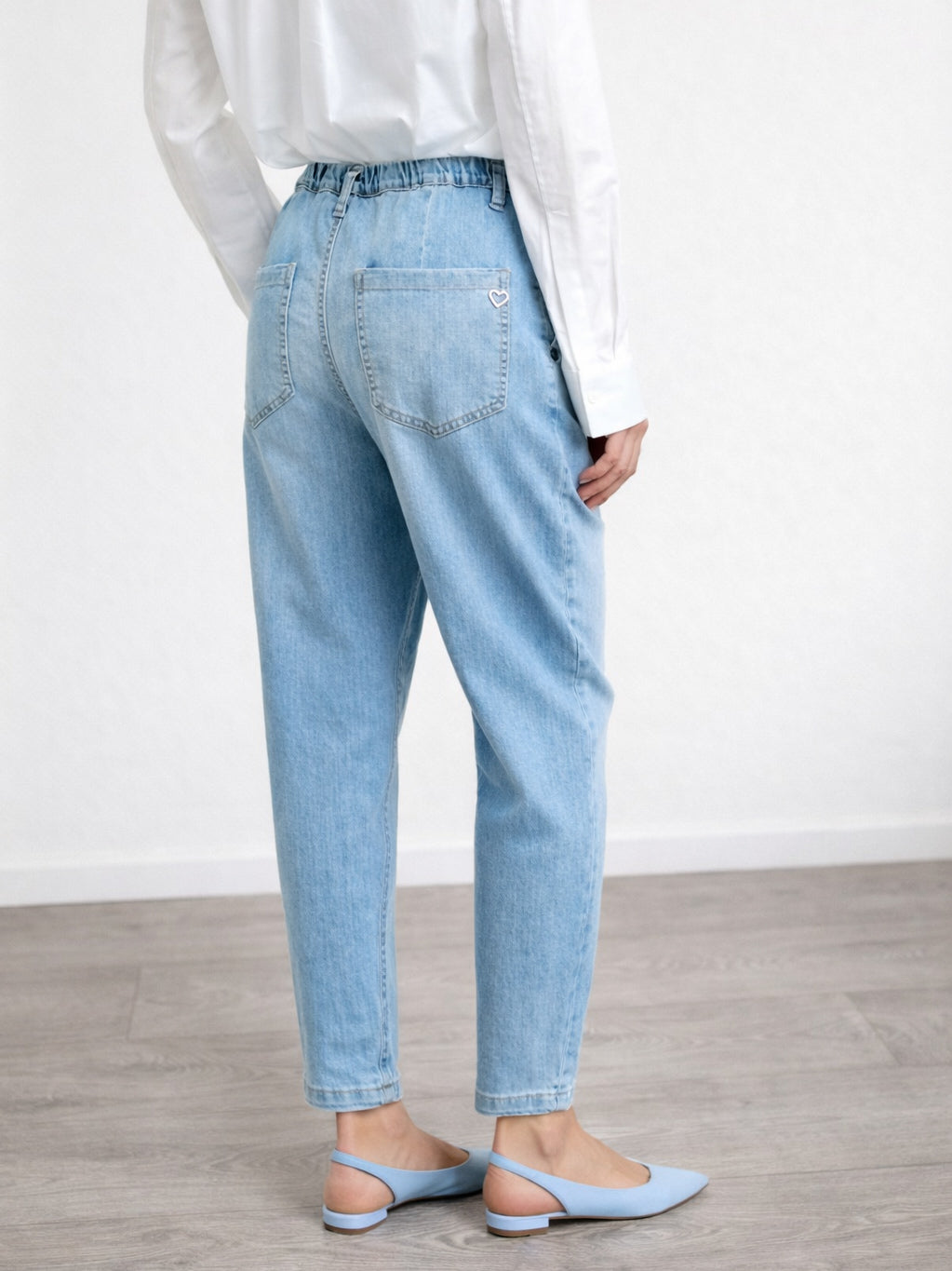 Please - Jeans relaxed Teddy - Azzurro