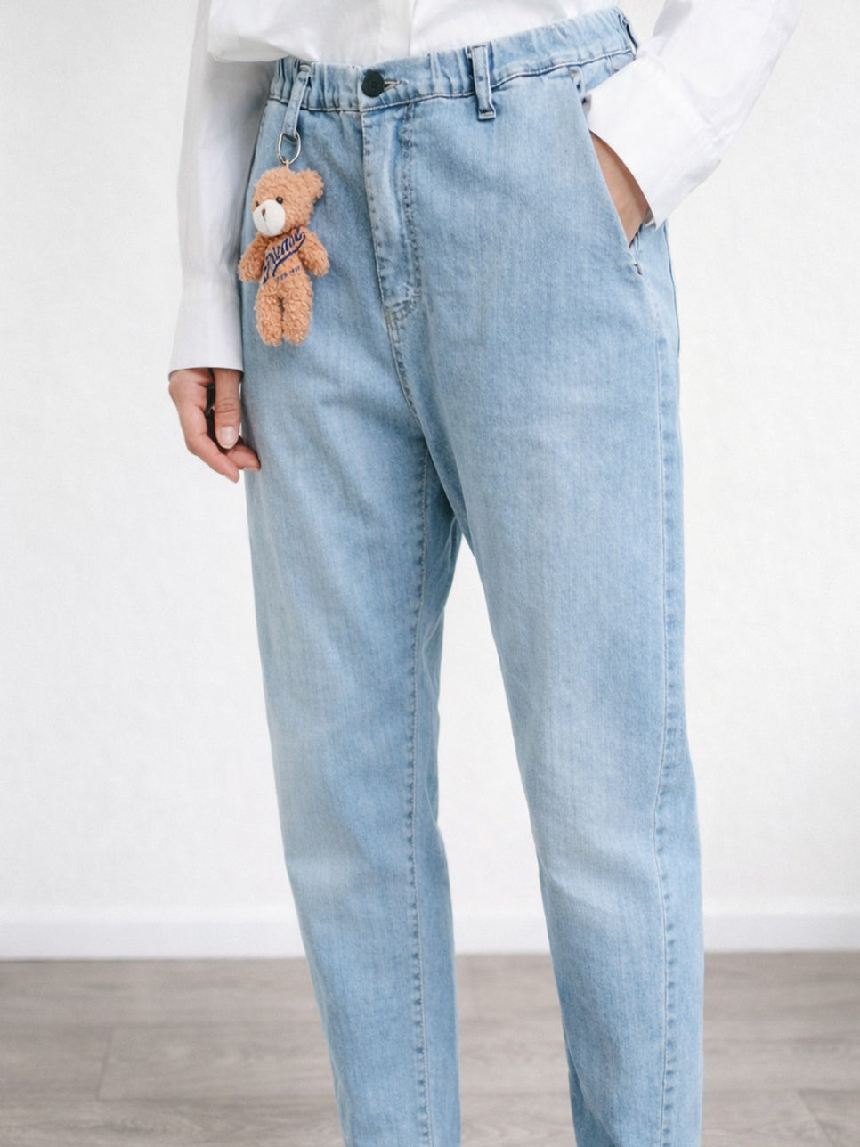 Please - Jeans relaxed Teddy - Azzurro
