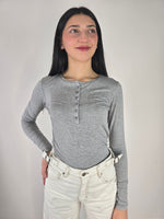 You Decide - Maglia serafino - Grigio