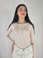 You Decide - Maglia serafino - Nude