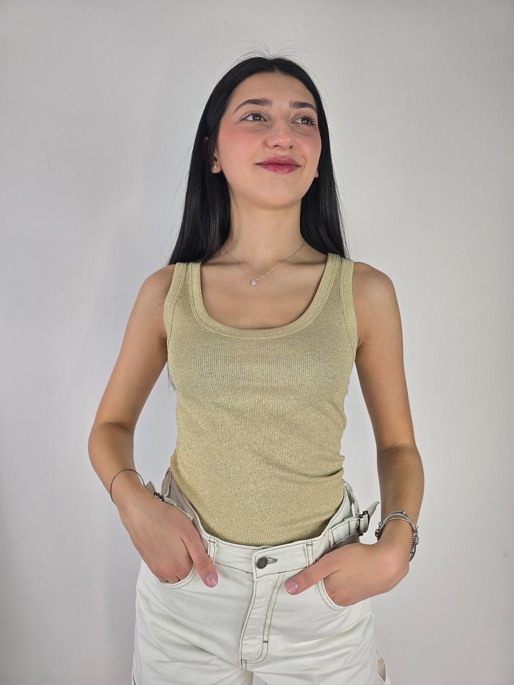 Top lurex vicolo Oro
