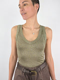 canotta lurex vicolo olio