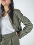 Kikisix - Giacca con gabardina - Verde MilitareKIKISIX