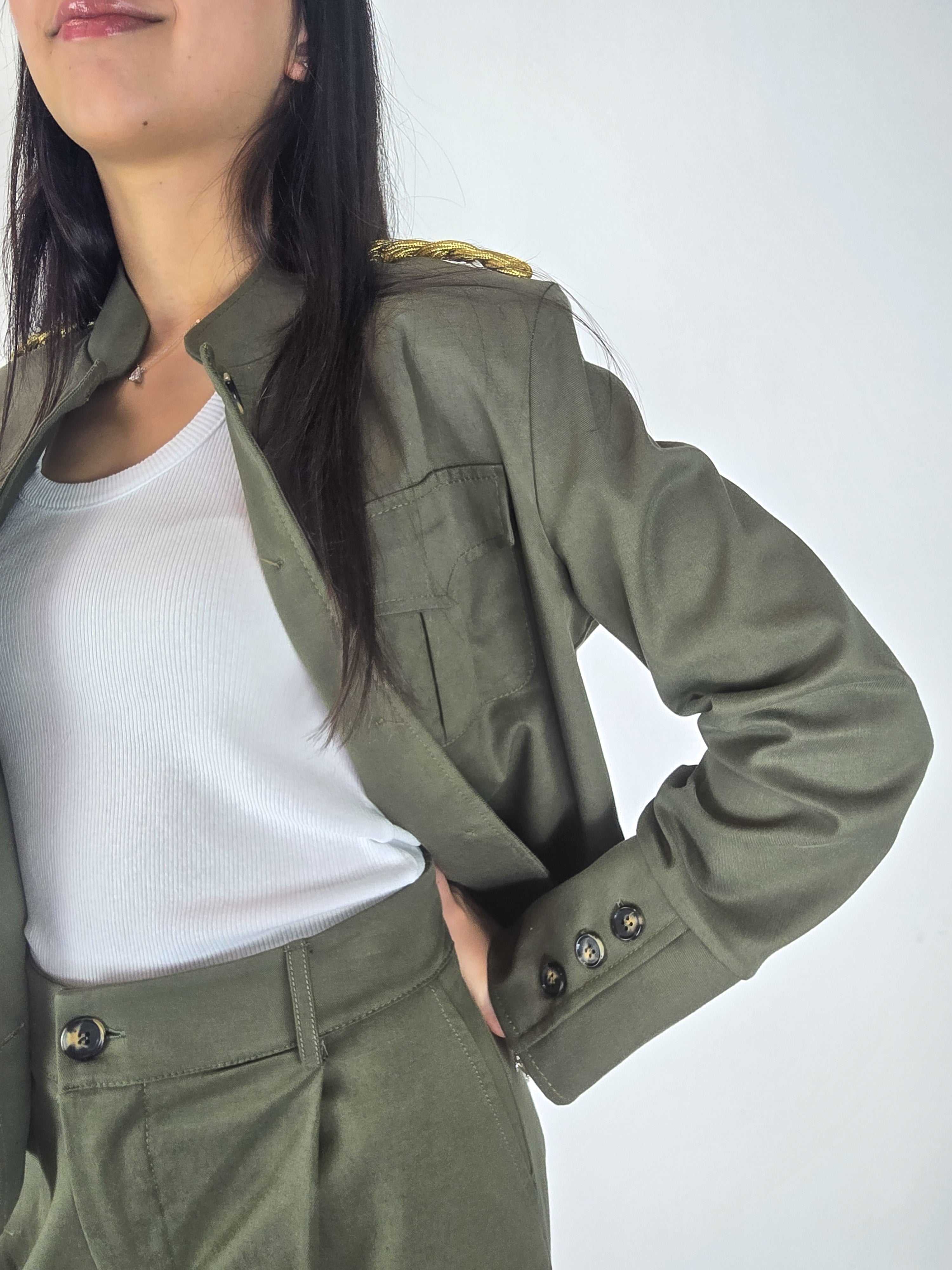 Kikisix - Giacca con gabardina - Verde MilitareKIKISIX