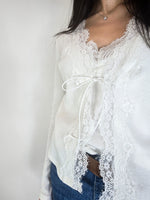 Haveone - Twinset con pizzo - Bianco