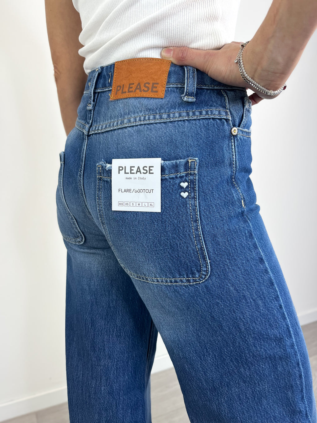 Please - Jeans bootcut - Blu