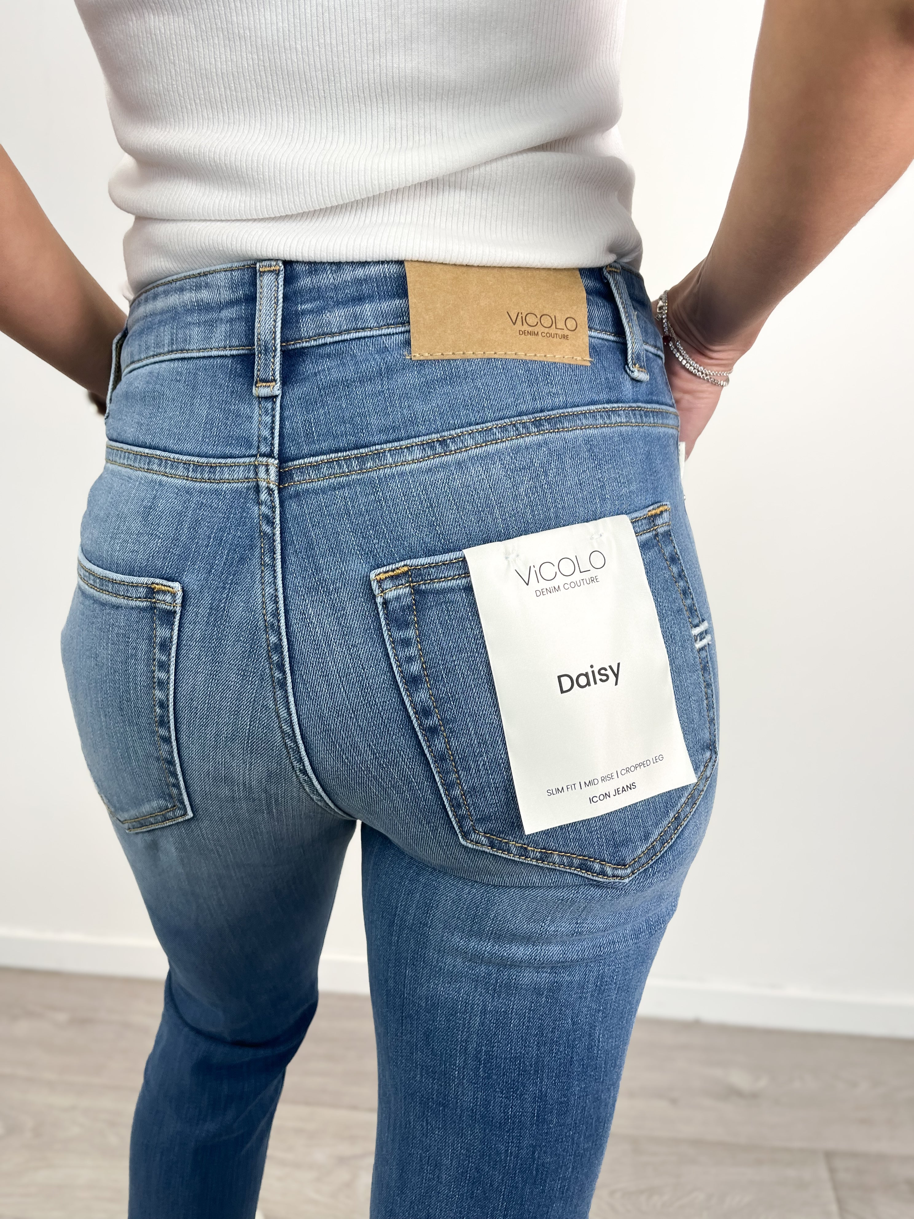 Vicolo - Jeans Daisy a sigaretta - Blu