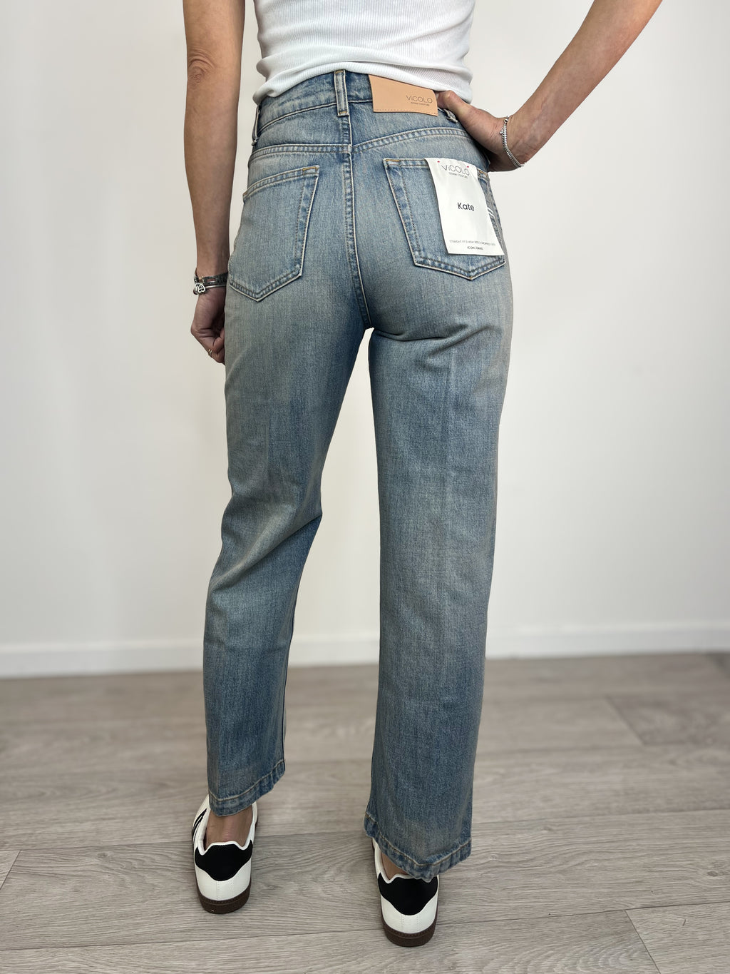 Vicolo - Jeans Kate effetto Vintage - Azzurro
