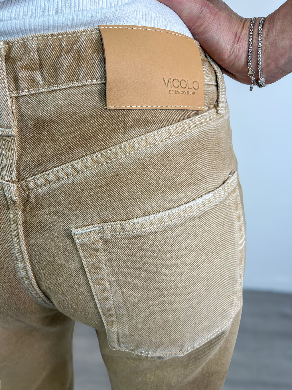 Vicolo - Jeans Zoe regular fit - Beige
