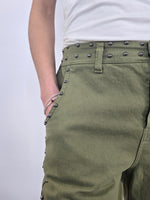 Kontatto - Pantalone balloon con borchie - Verde militare