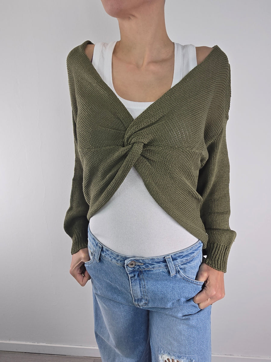 please maglia con nodo militare