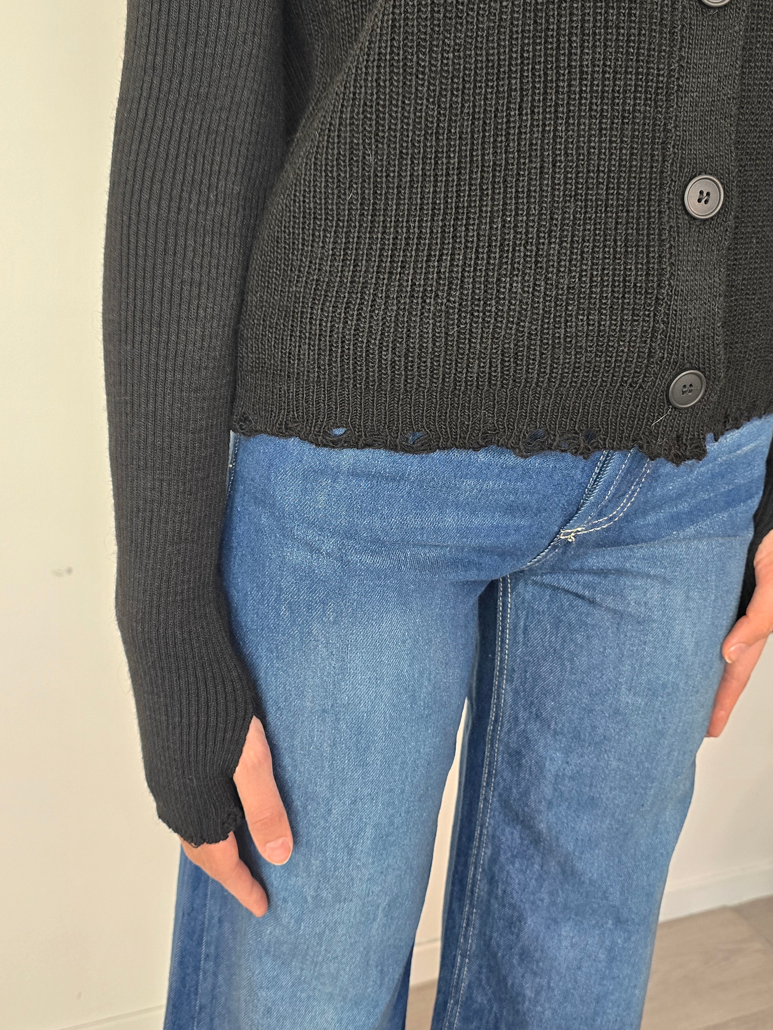 Gilet con manicotti Nero - Haveone