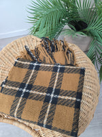 Sciarpa Viscosa Check Coccio