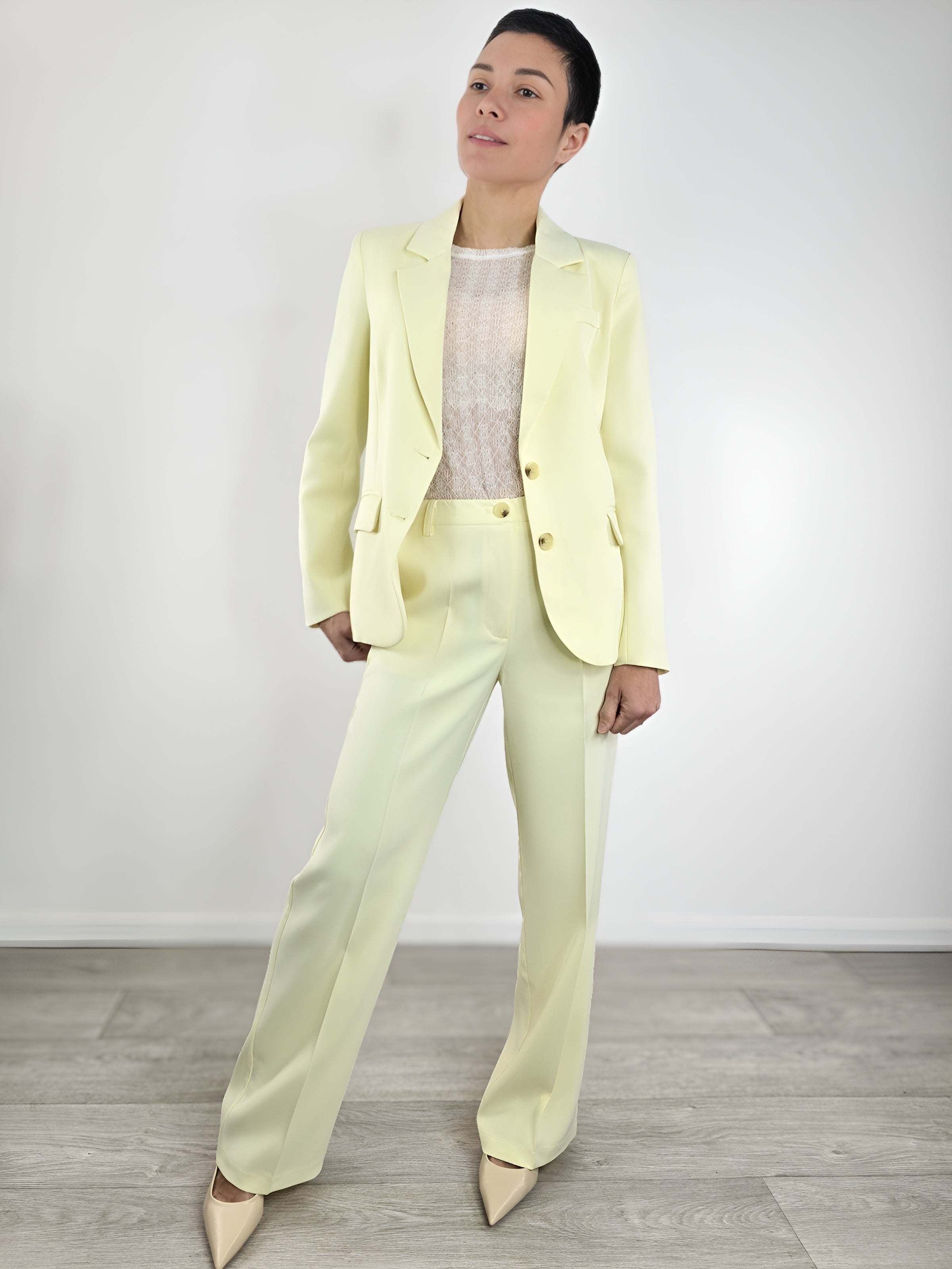 You Decide - Blazer monopetto - Giallo pastello