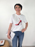 Kikisix - T-shirt "The Devil - Bianco
