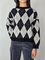 Maglione a rombi Nero e Grigio - Kontatto