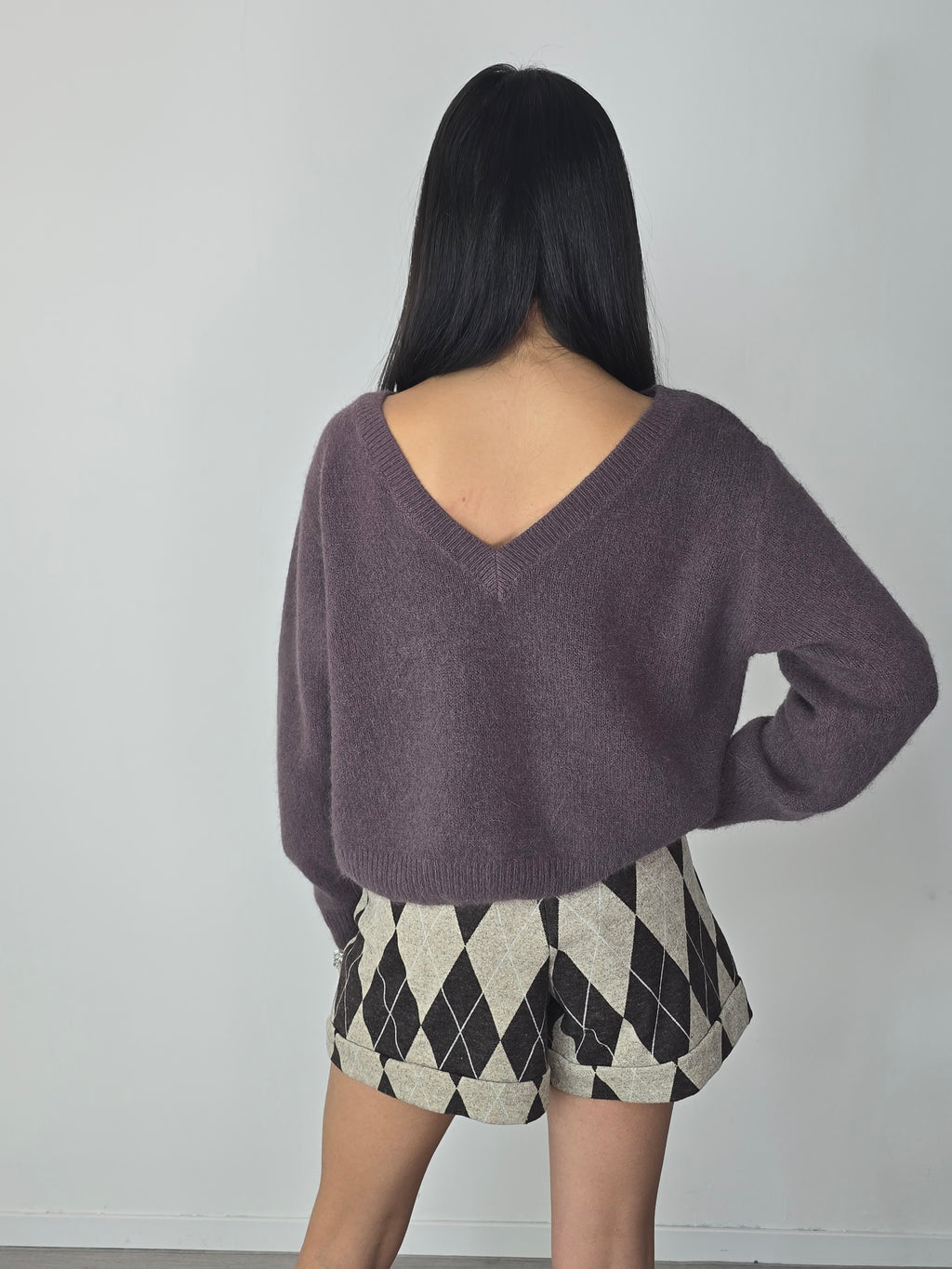 Maglione scollato sulla schiena Moro - Philia Loft