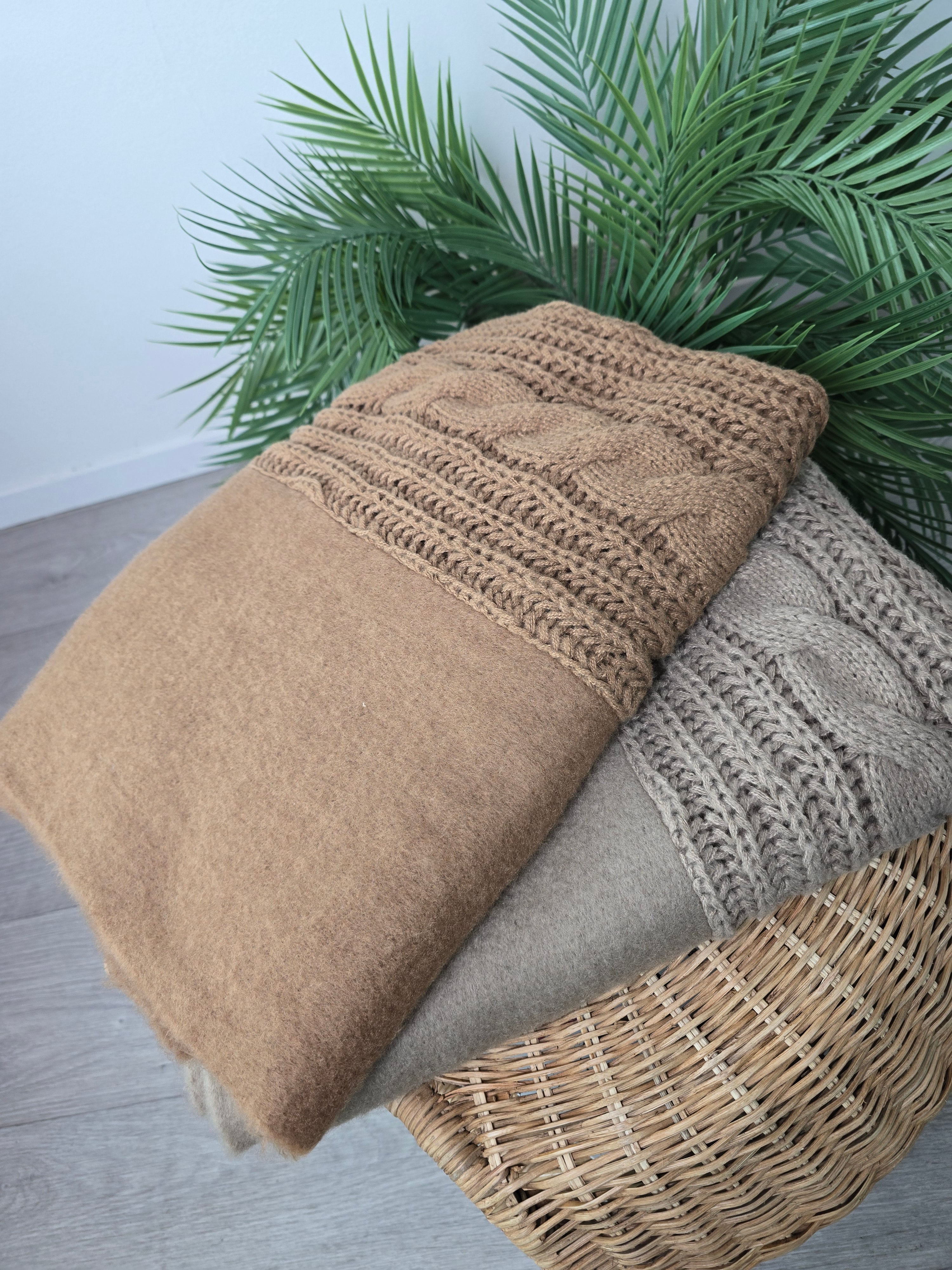 Sciarpa treccia frange Viscosa 