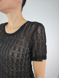 You Decide - T-shirt in pizzo - Nero