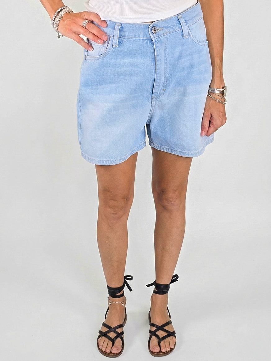 Please - Shorts Denim Svasato - Azzurro Chiaro