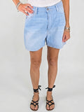Please - Shorts Denim Svasato - Azzurro Chiaro