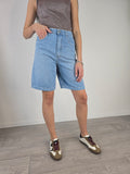 Please - Bermuda in denim - Azzurro