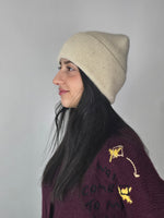 BERRETTO LUREX CREMA